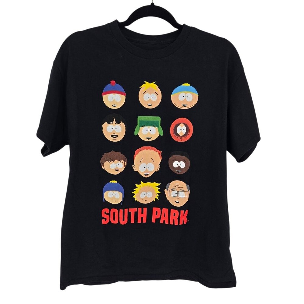 South park mens size large black South Park graphic print short sleeve t shirt